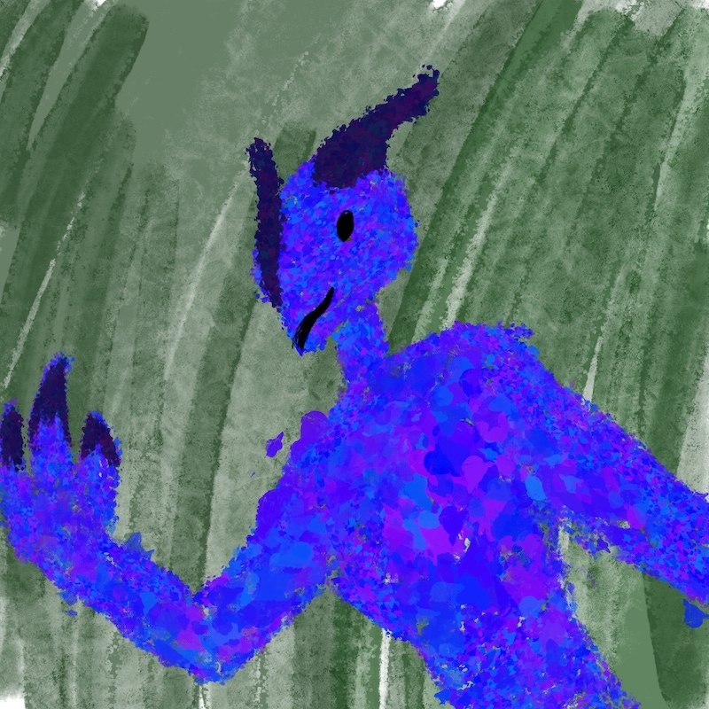 Blue Lizardlike Paeyk